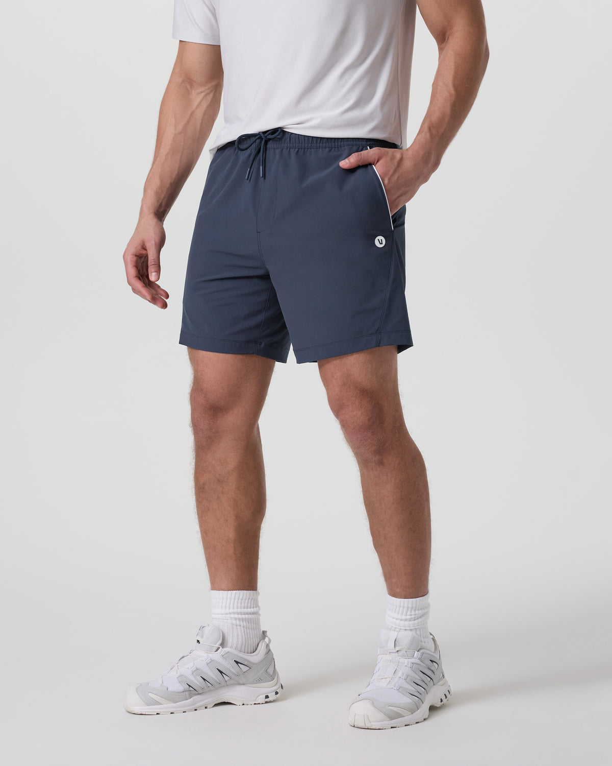 Crosscourt Short Men's Navy Tennis Shorts - Vuori
