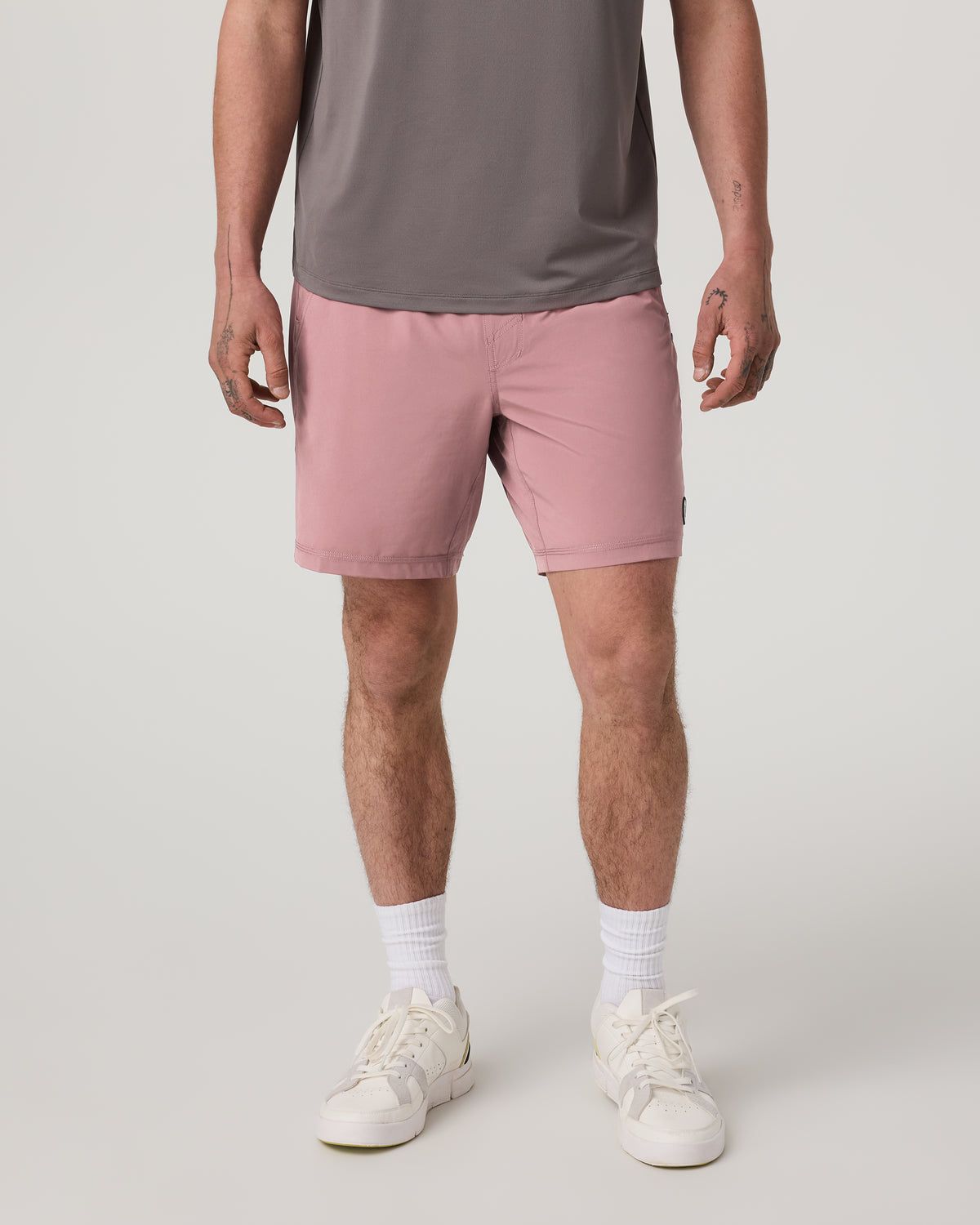 Kore Short Lined 7" Men's Summer Red Athletic Shorts - Vuori