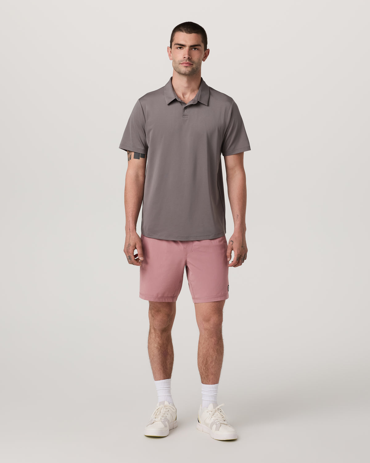 Kore Short Lined 7" Men's Summer Red Athletic Shorts - Vuori