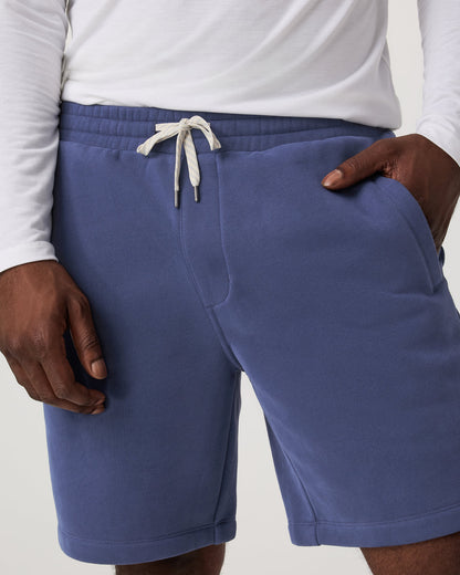 Seaside Short 8" Men's French Blue Lounge Shorts - Vuori