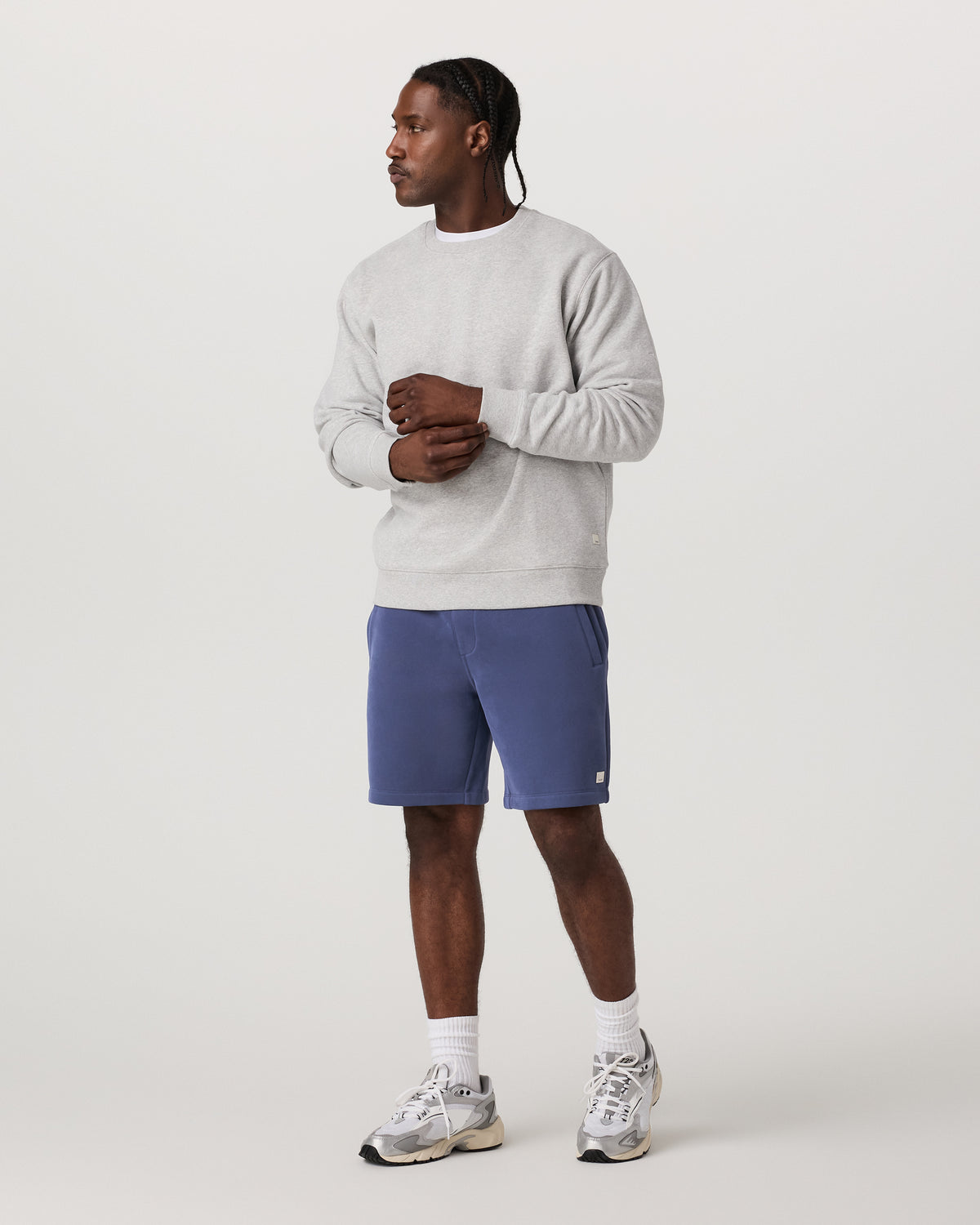 Seaside Short 8" Men's French Blue Lounge Shorts - Vuori