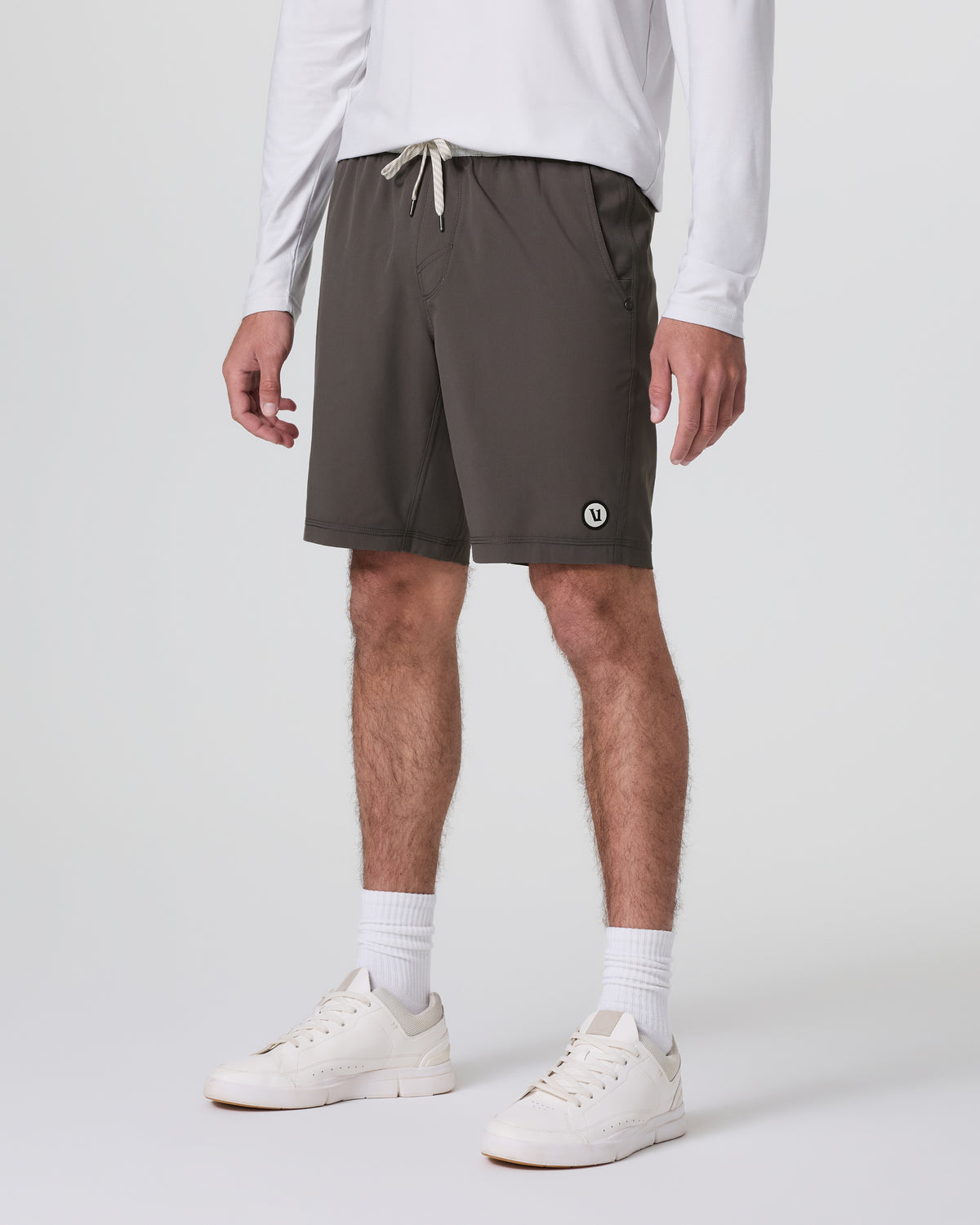 Kore Short Lined 9" Warm Grey Athletic Shorts - Vuori