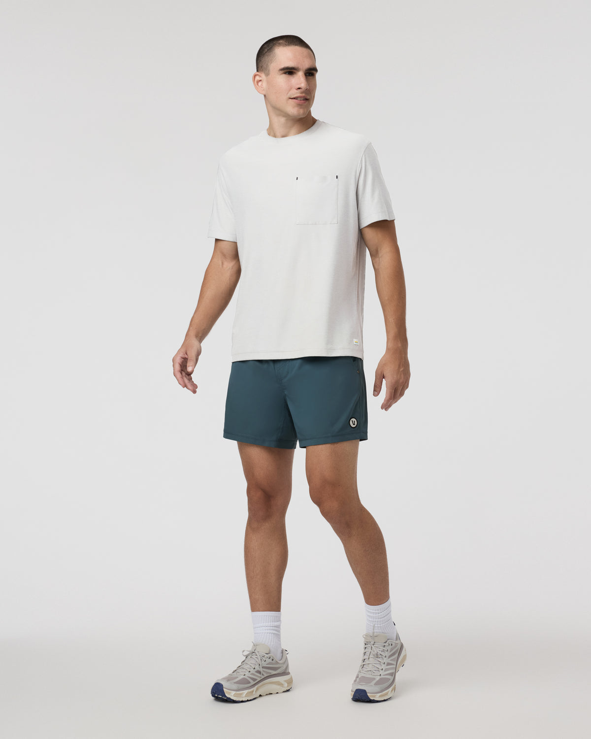 Kore Short Lined 5" Light Deep Sea Athletic Shorts - Vuori