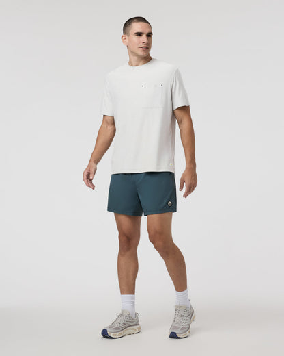 Kore Short Lined 5" Light Deep Sea Athletic Shorts - Vuori