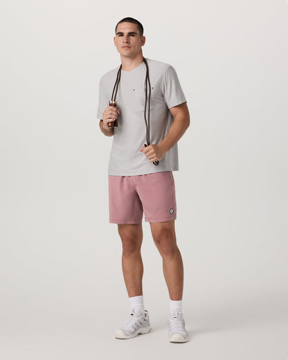 Kore Short Unlined 7" Men's Summer Red Athletic Fit Shorts - Vuori