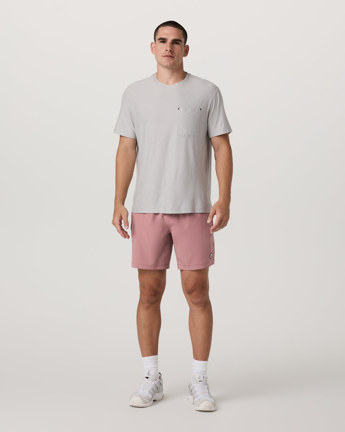 Kore Short Unlined 7" Men's Summer Red Athletic Fit Shorts - Vuori