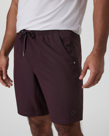 Kore Short Lined 9" Raisin Tonal Athletic Shorts - Vuori