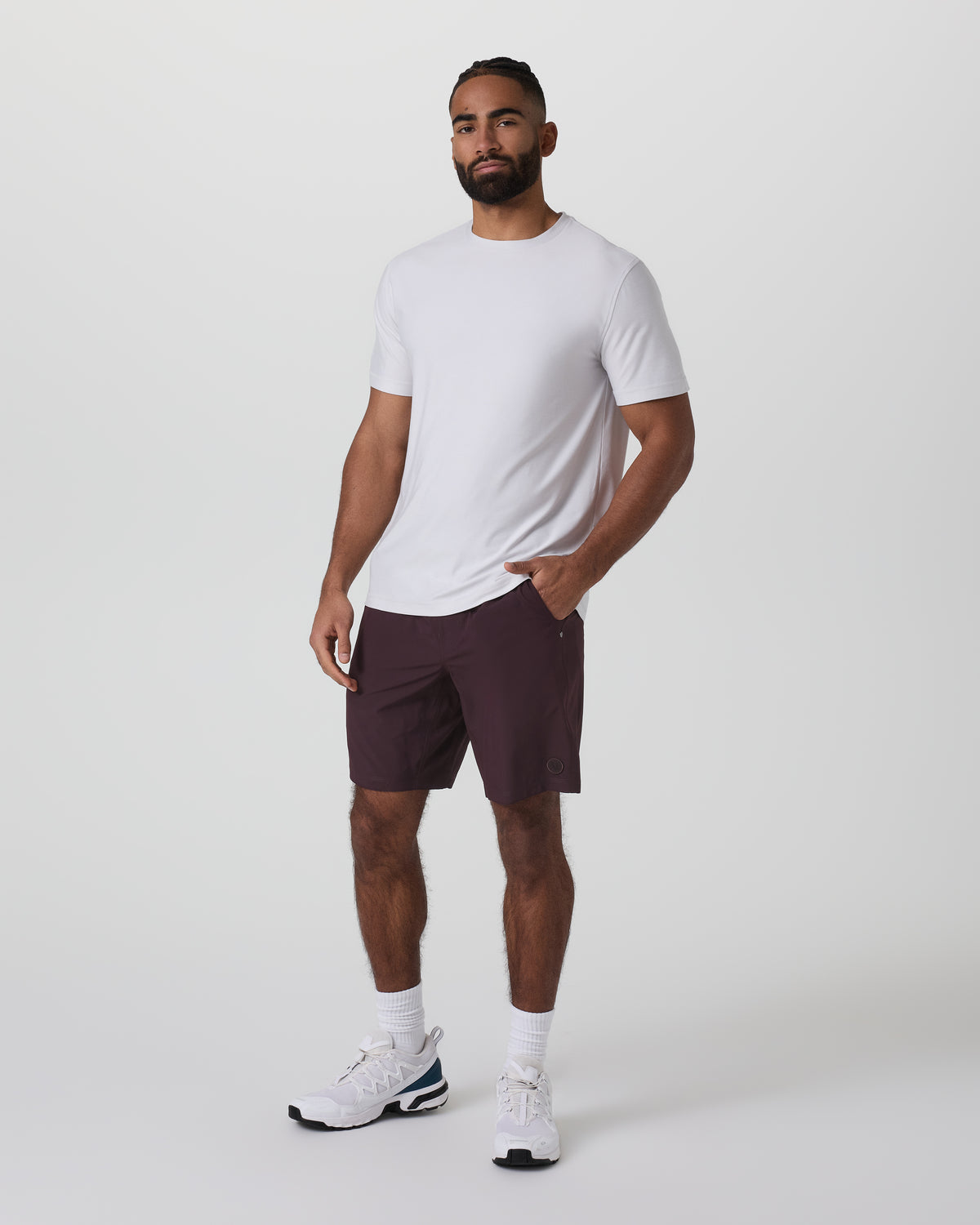 Kore Short Lined 9" Raisin Tonal Athletic Shorts - Vuori