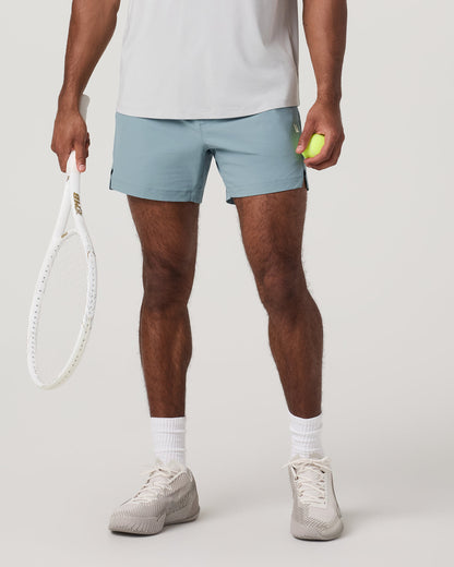 Crosscourt Short Unlined 5" Men's Mist Tennis Shorts - Vuori