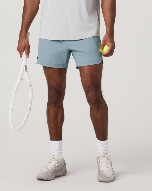 Crosscourt Short Unlined 5" Men's Mist Tennis Shorts - Vuori
