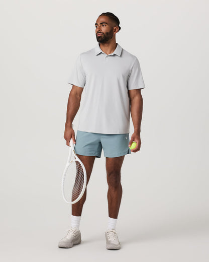 Crosscourt Short Unlined 5" Men's Mist Tennis Shorts - Vuori