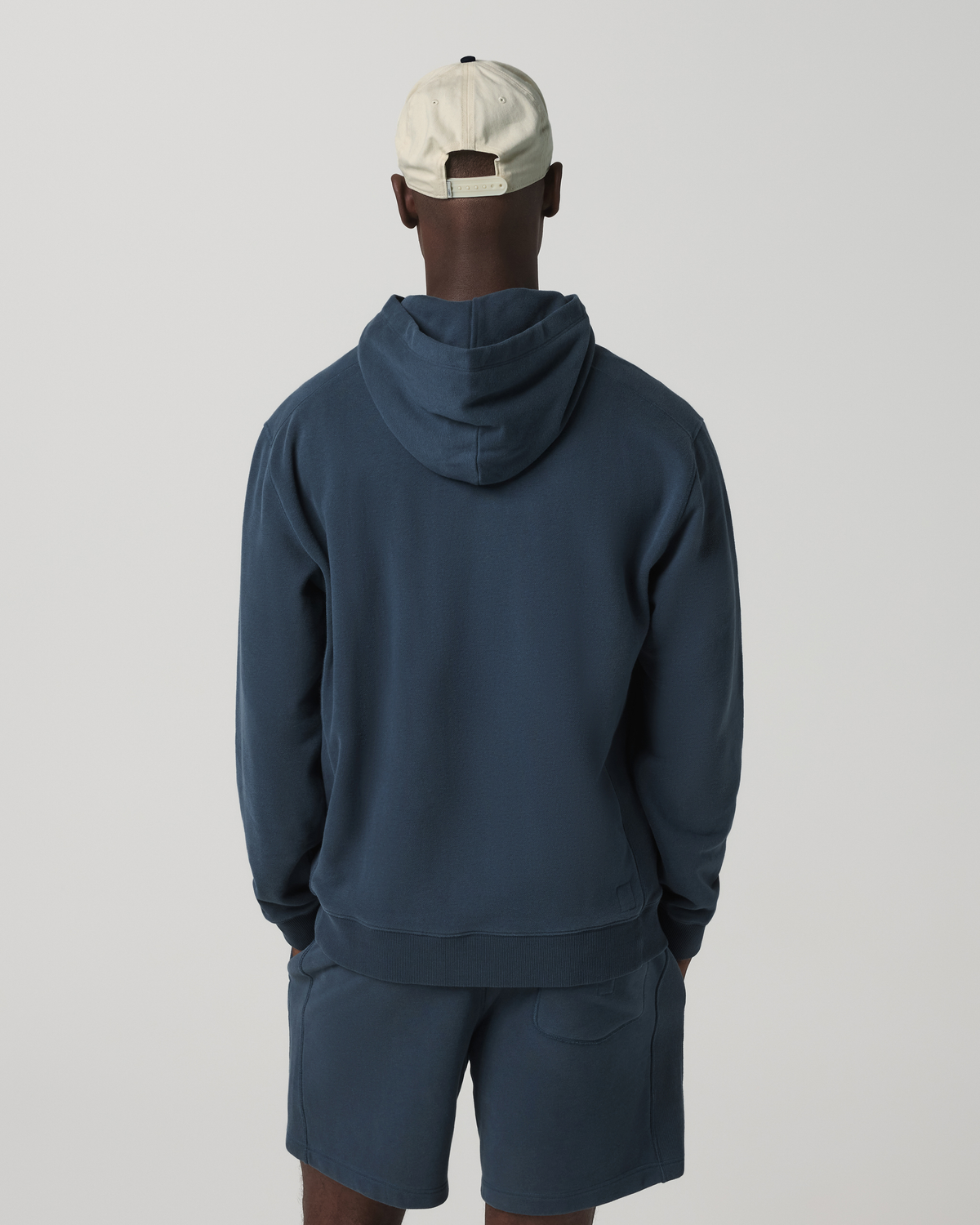 Cypress Vintage Hoodie Men's Ocean Blue Pullover Hoodie - Vuori
