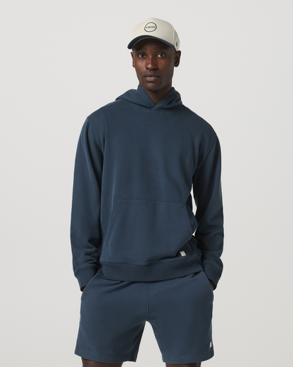 Cypress Vintage Hoodie Men's Ocean Blue Pullover Hoodie - Vuori