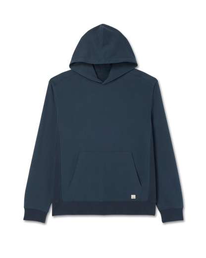 Cypress Vintage Hoodie Men's Ocean Blue Pullover Hoodie - Vuori