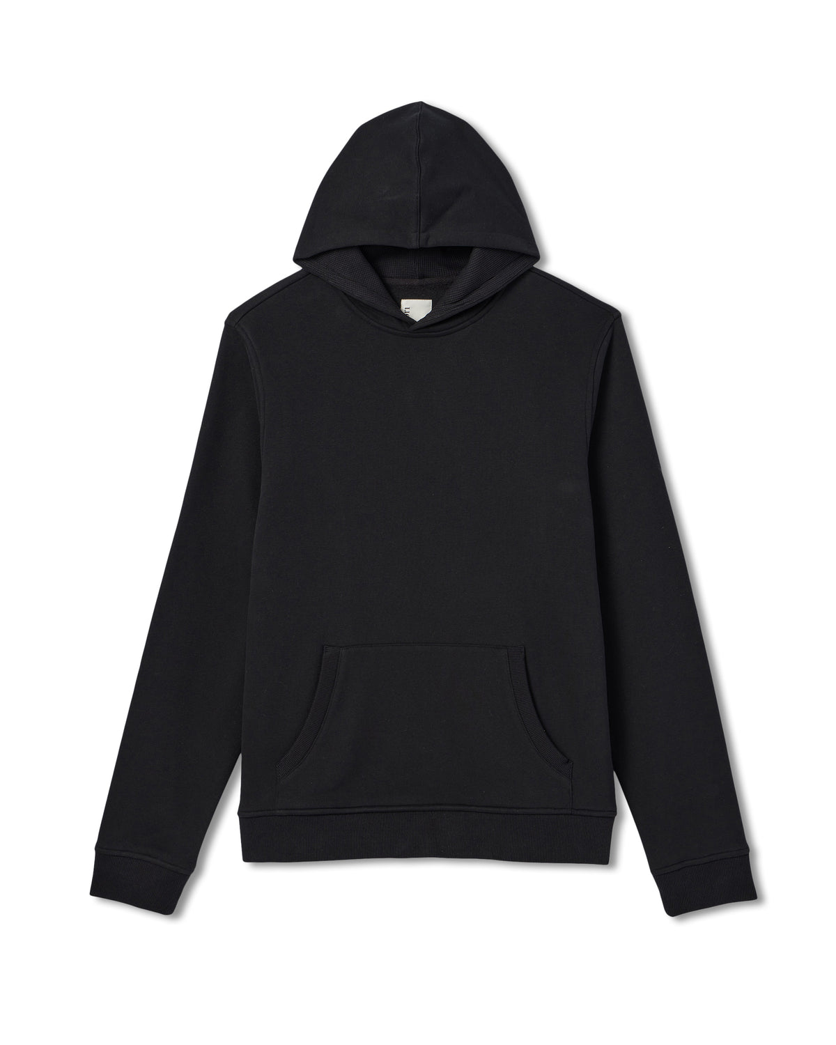 Seaside Pullover Hoodie Men's Black Fleece Hoodie - Vuori