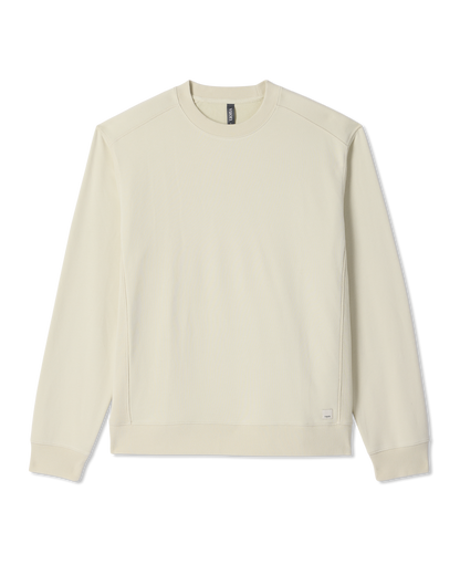 Cypress Vintage Crew Men's Sandalwood Fleece Pullover - Vuori