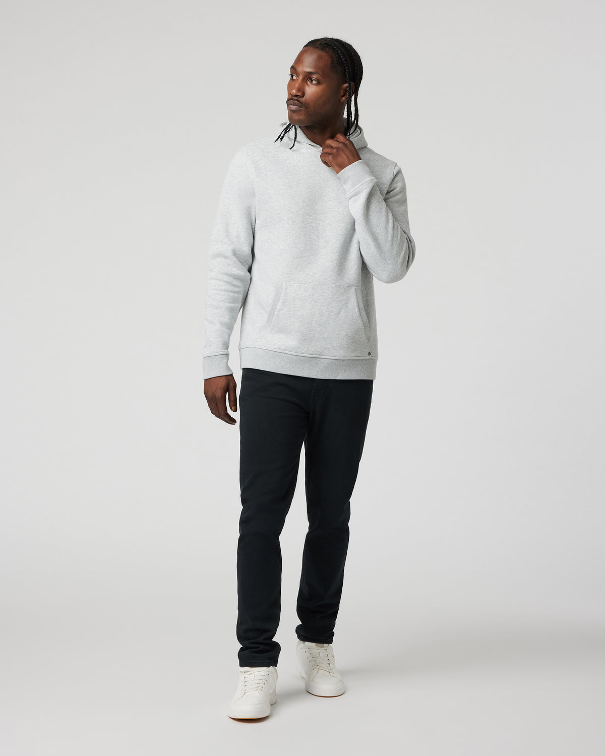 Seaside Pullover Hoodie Light Heather Grey - Vuori