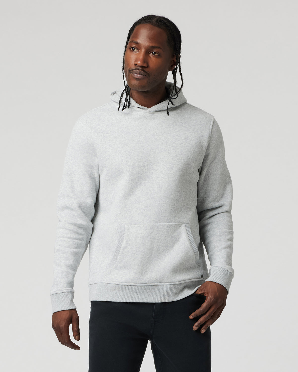 Seaside Pullover Hoodie Light Heather Grey - Vuori