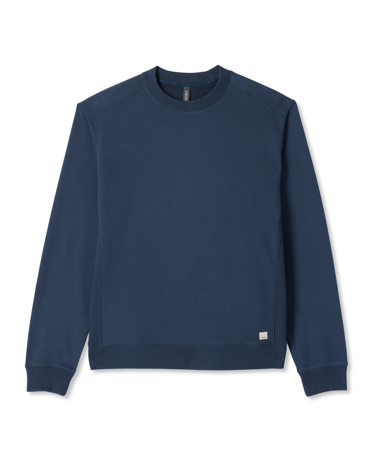 Cypress Vintage Crew Men's Ocean Blue Fleece Pullover - Vuori