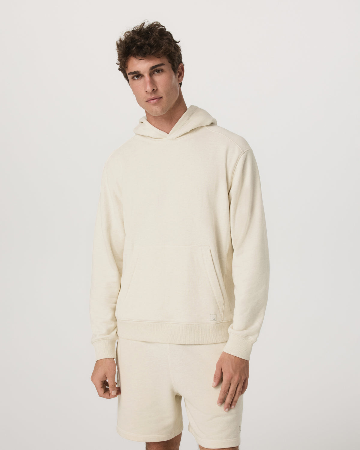 Cypress Vintage Hoodie Men's Buttermilk Heather Hoodie - Vuori