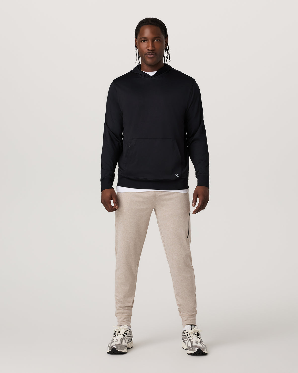 Sunday Hoodie 2.0 Men's Black Athletic Fit Hoodie - Vuori