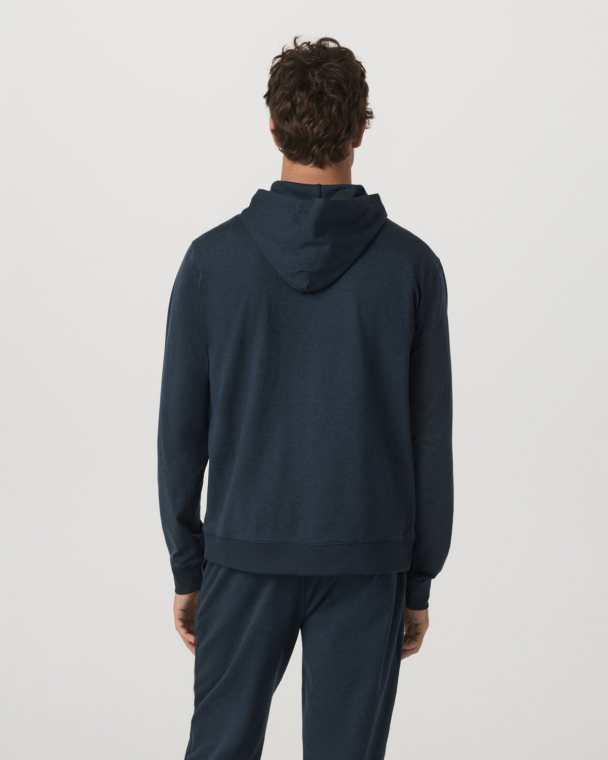 Coronado Full Zip Hoodie 2.0 Men's Midnight Heather Jacket - Vuori
