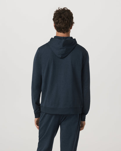 Coronado Full Zip Hoodie 2.0 Men's Midnight Heather Jacket - Vuori