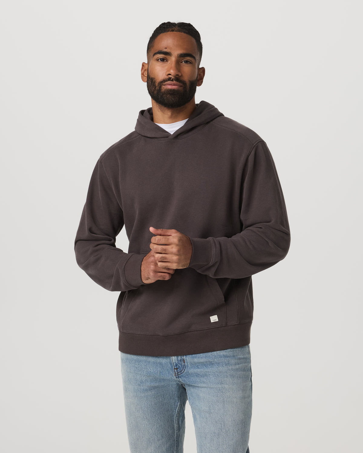 Cypress Vintage Hoodie Men's Soot Pullover Hoodie - Vuori