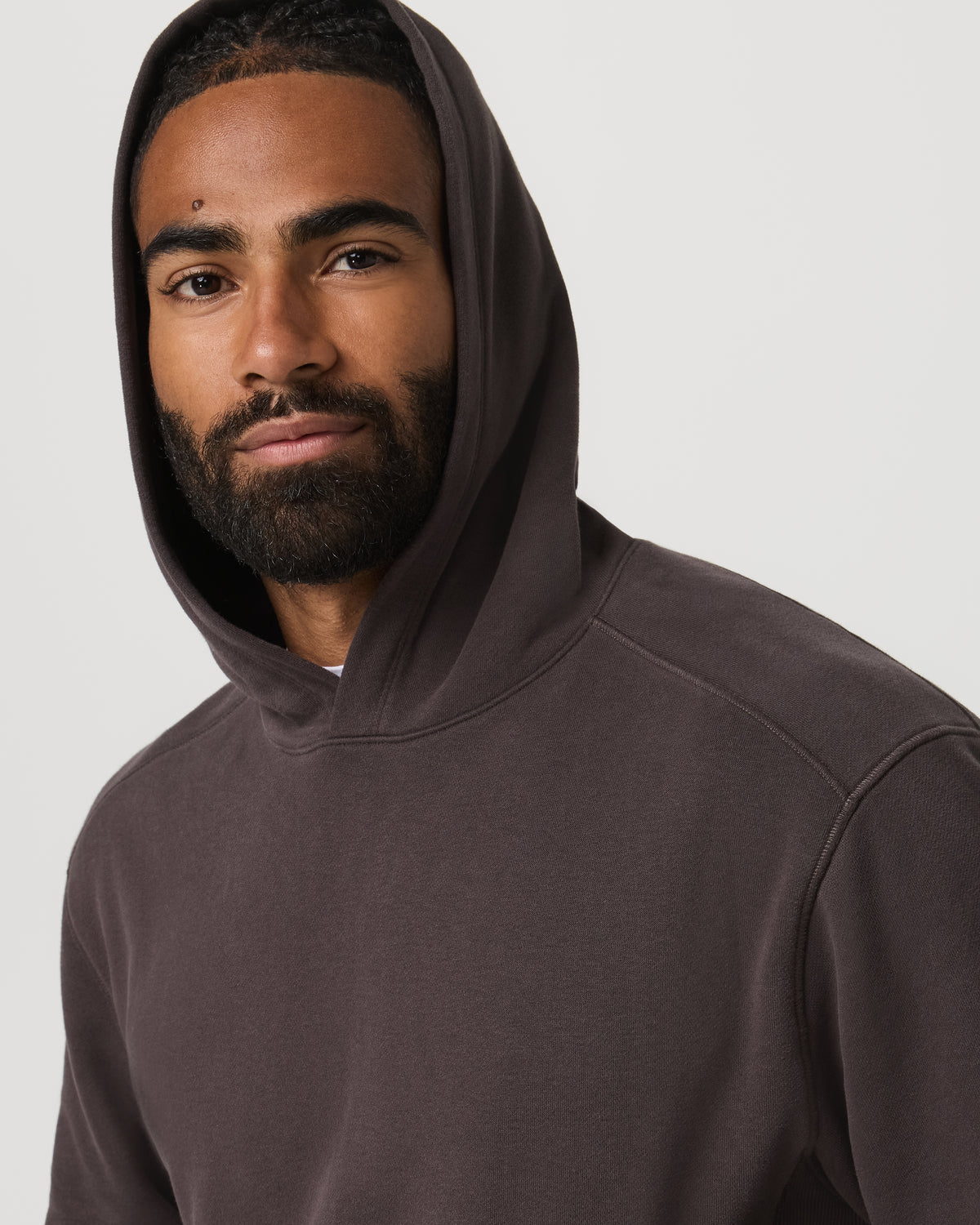 Cypress Vintage Hoodie Men's Soot Pullover Hoodie - Vuori