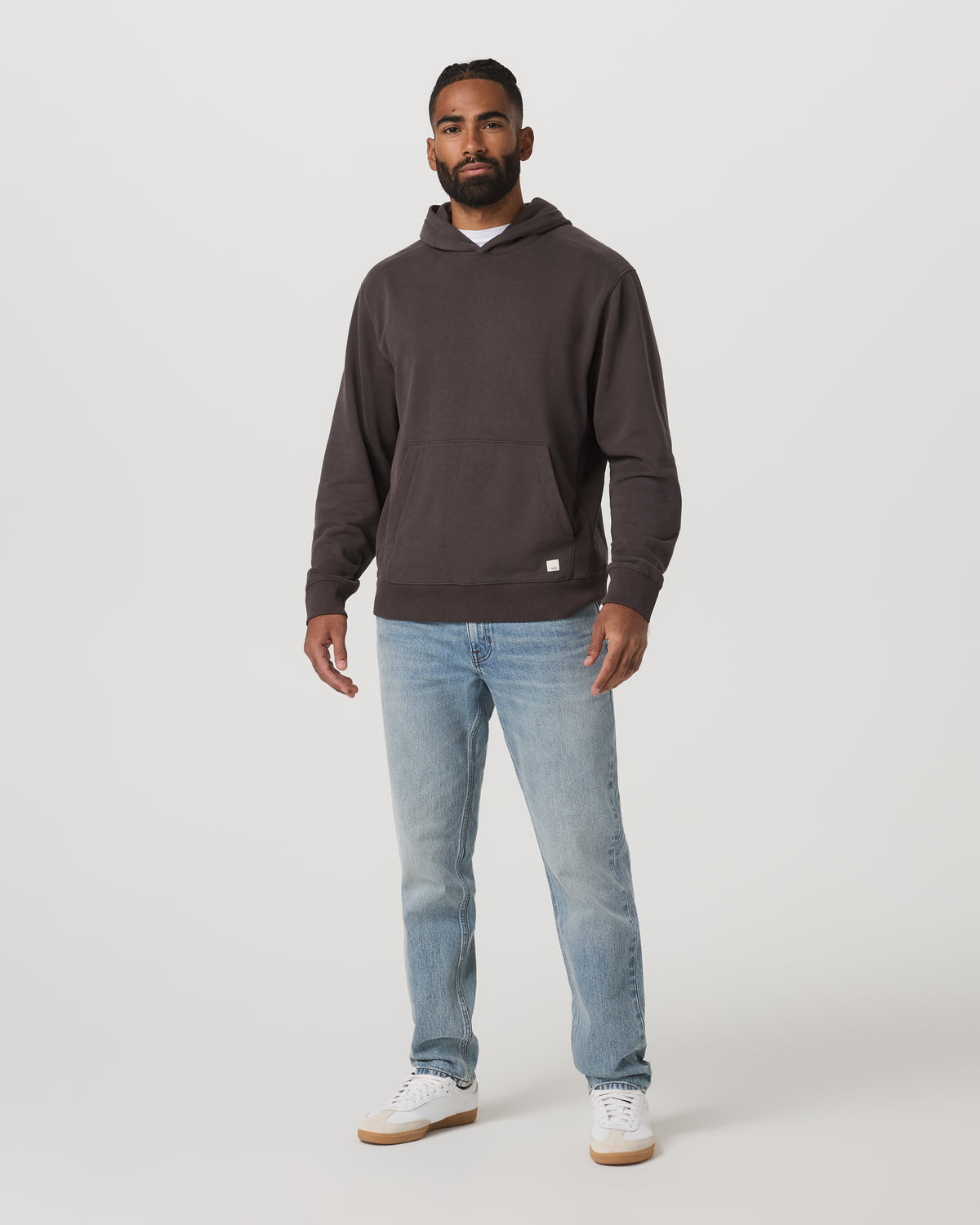 Cypress Vintage Hoodie Men's Soot Pullover Hoodie - Vuori
