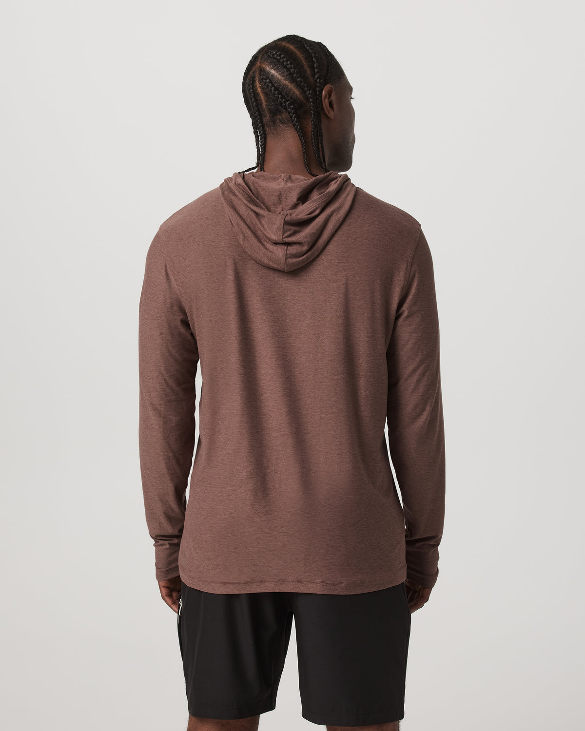 Strato Tech Hoodie Men's Sable Heather Hoodie - Vuori