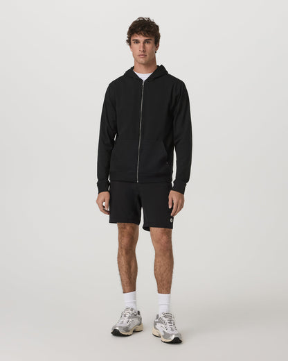 Coronado Full Zip Hoodie 2.0 Men's Black Heather Jacket - Vuori