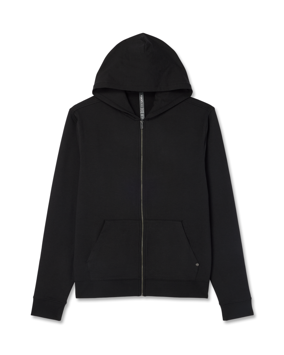 Coronado Full Zip Hoodie 2.0 Men's Black Heather Jacket - Vuori