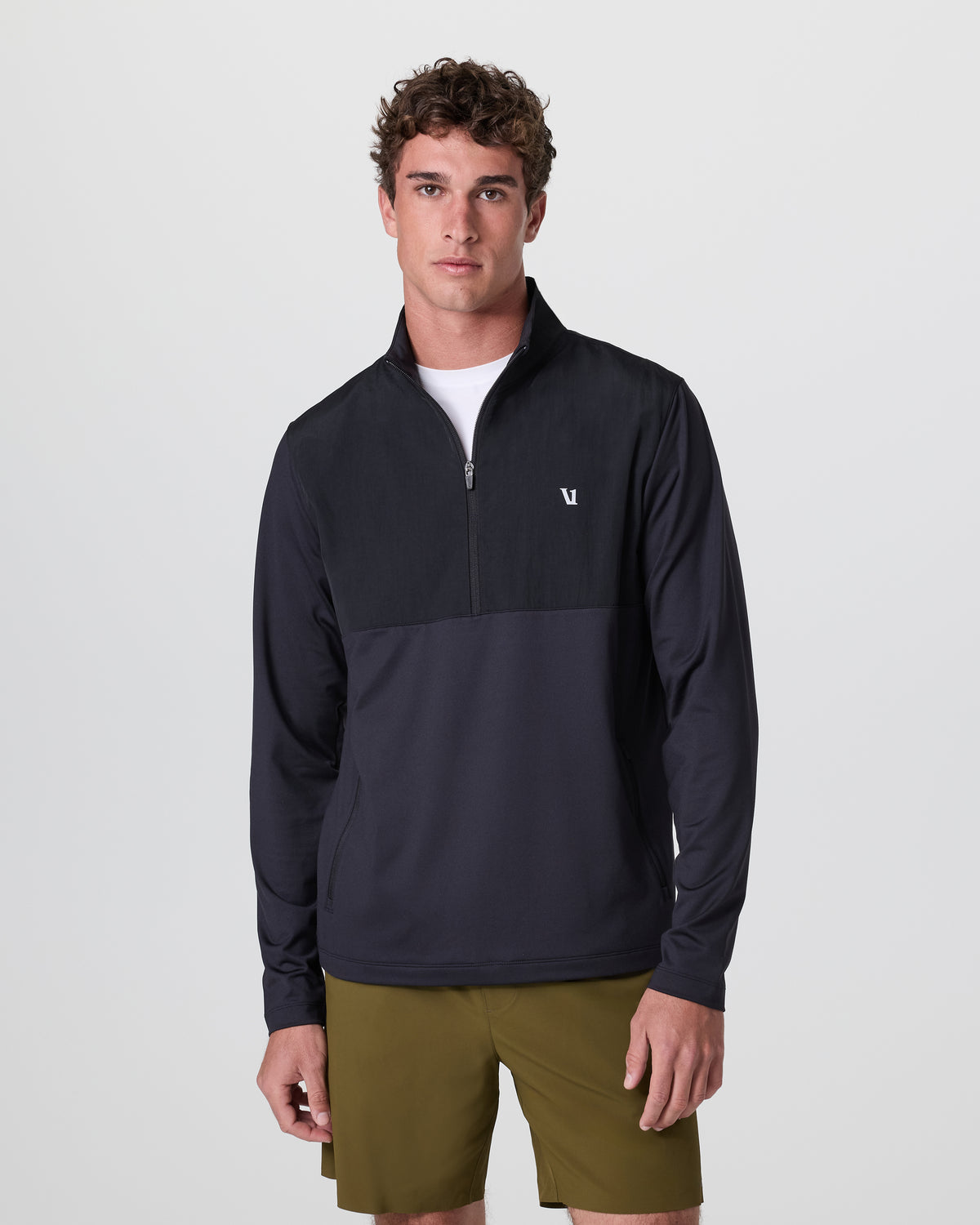 Sunday Element Half Zip Black - Vuori