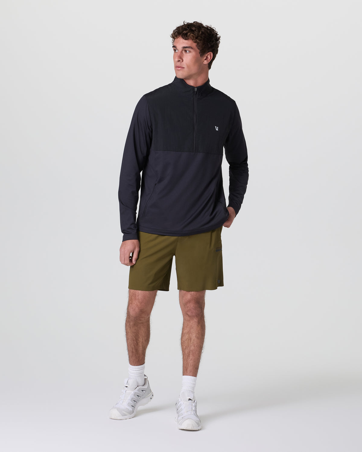 Sunday Element Half Zip Black - Vuori