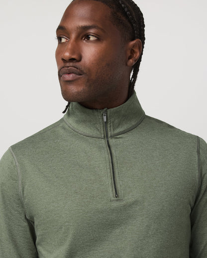 Coronado Half Zip Men's Light Oregano Heather Pullover - Vuori