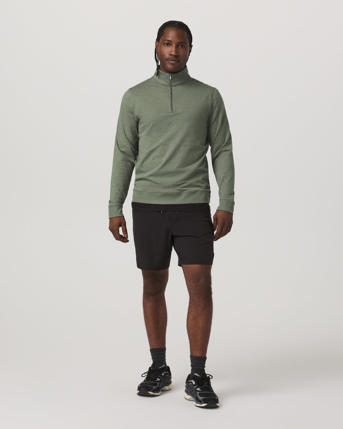 Coronado Half Zip Men's Light Oregano Heather Pullover - Vuori