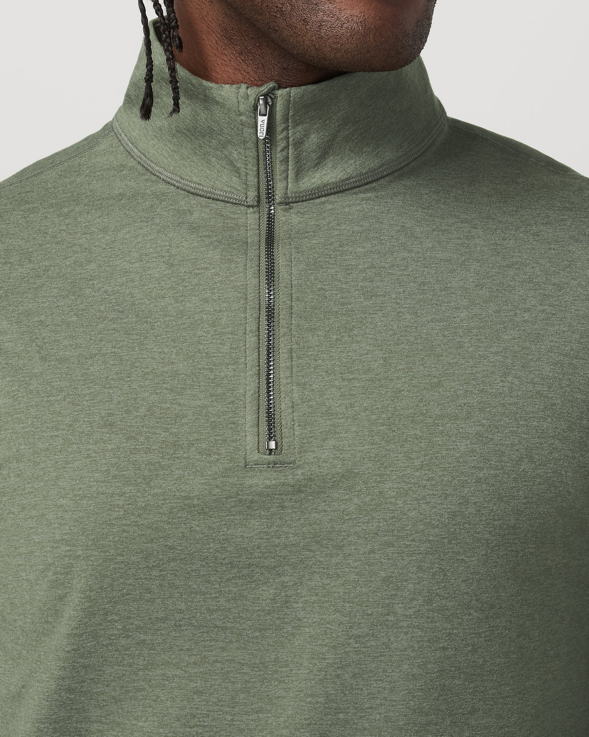 Coronado Half Zip Men's Light Oregano Heather Pullover - Vuori