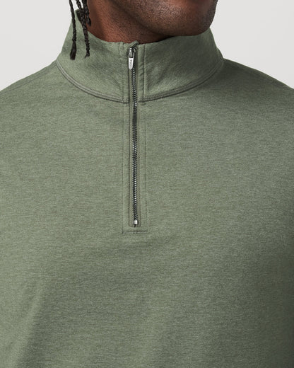 Coronado Half Zip Men's Light Oregano Heather Pullover - Vuori