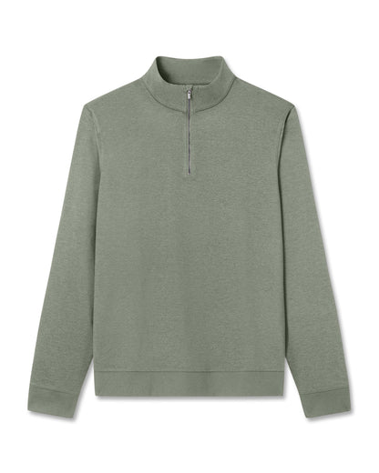Coronado Half Zip Men's Light Oregano Heather Pullover - Vuori