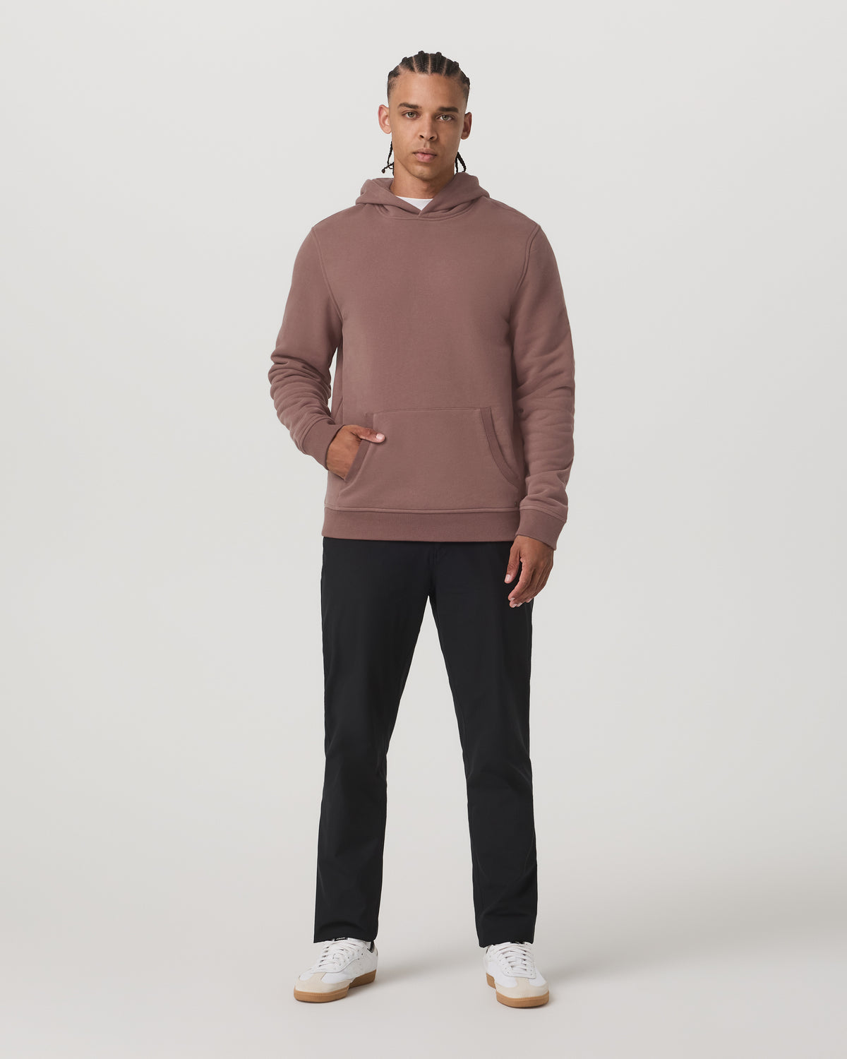 Seaside Pullover Hoodie Men's Sable Heavyweight Hoodie - Vuori