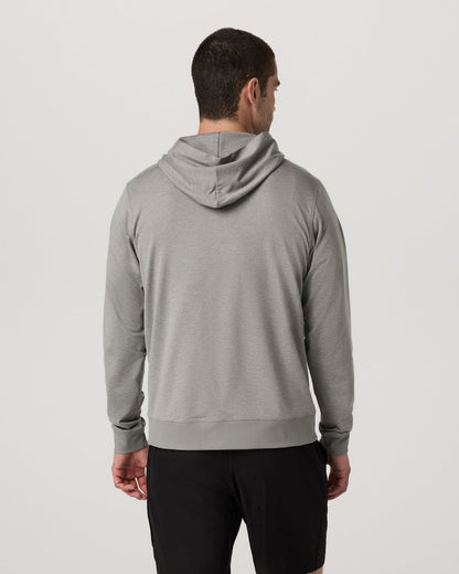 Ponto Full Zip Hoodie Men's Driftwood Heather Hoodie - Vuori