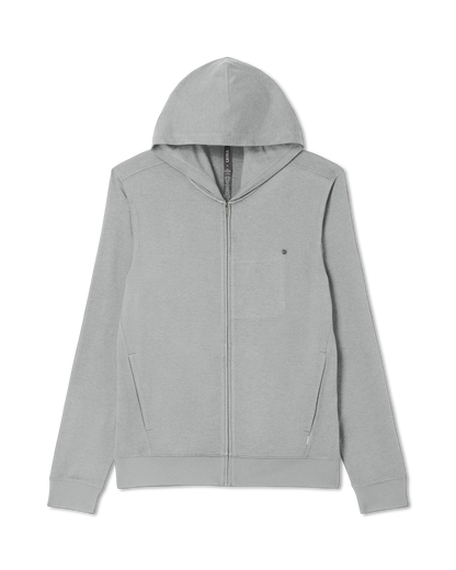 Ponto Full Zip Hoodie Men's Driftwood Heather Hoodie - Vuori