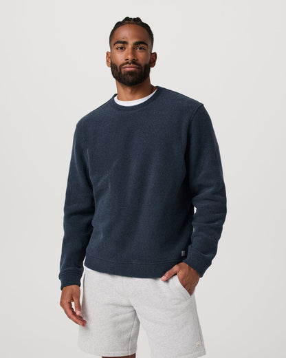 Beach Fleece Crew Men's Ink Heather Crewneck - Vuori