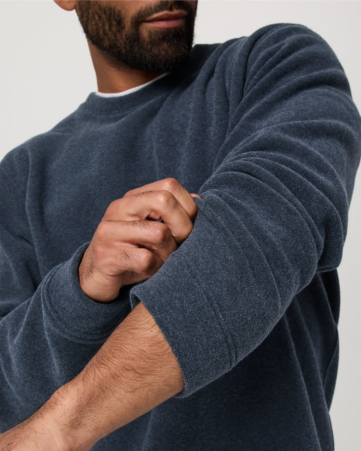 Beach Fleece Crew Men's Ink Heather Crewneck - Vuori