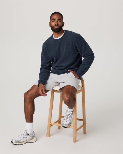 Beach Fleece Crew Men's Ink Heather Crewneck - Vuori