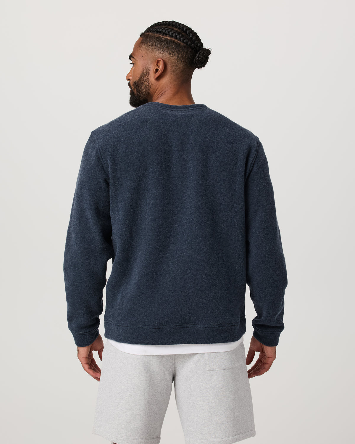 Beach Fleece Crew Men's Ink Heather Crewneck - Vuori