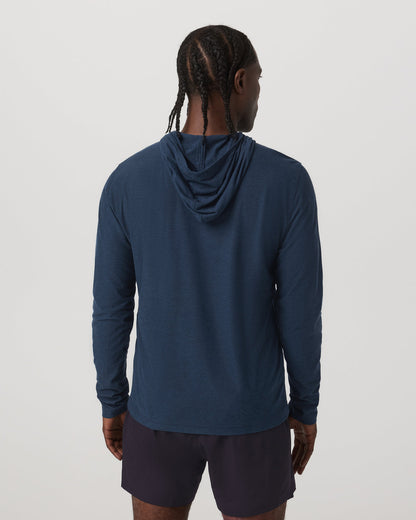 Strato Tech Hoodie Men's Navy Workout Hoodie - Vuori