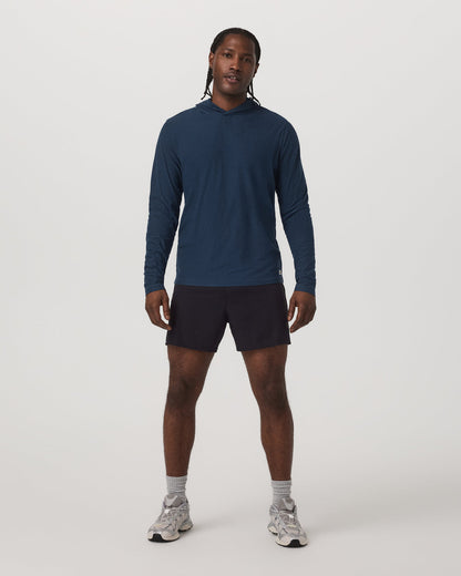 Strato Tech Hoodie Men's Navy Workout Hoodie - Vuori