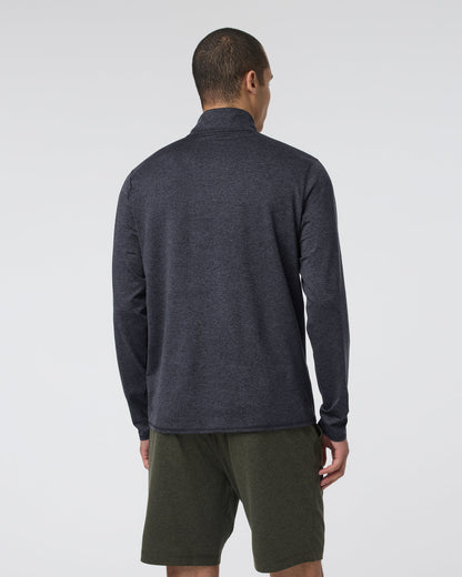 Ponto Half Zip Mock Neck Charcoal Heather - Vuori